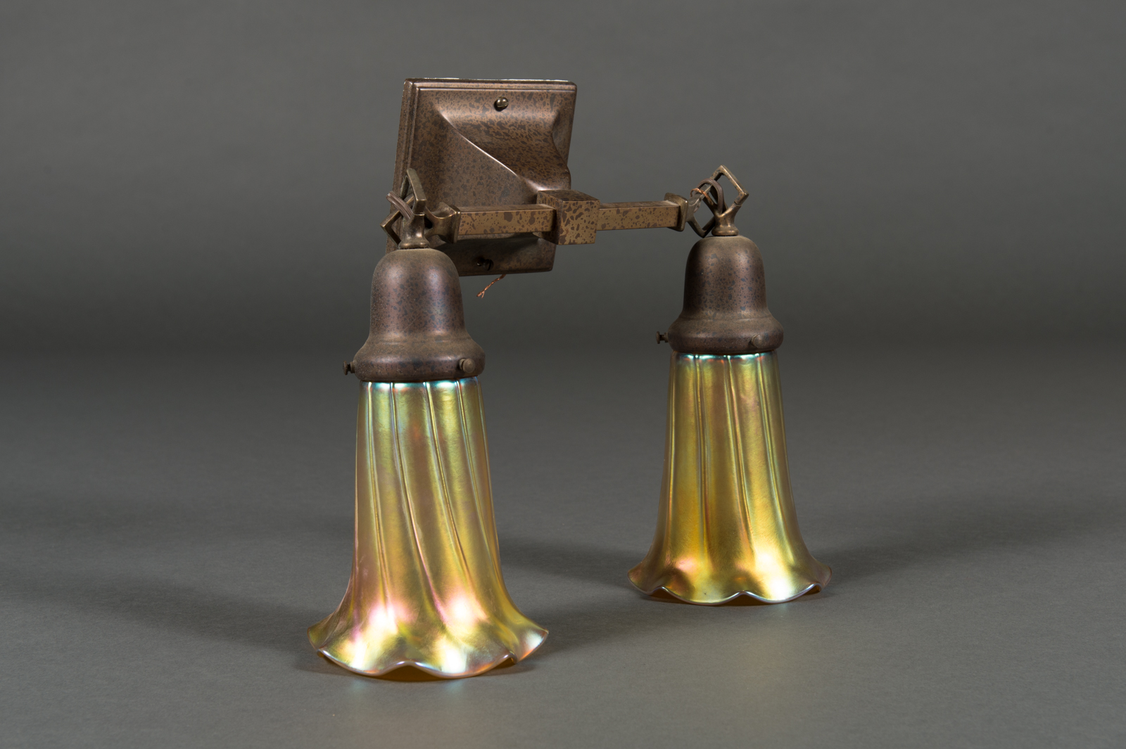 An American Art Nouveau Style Sconce By Lundberg Studios Modernism